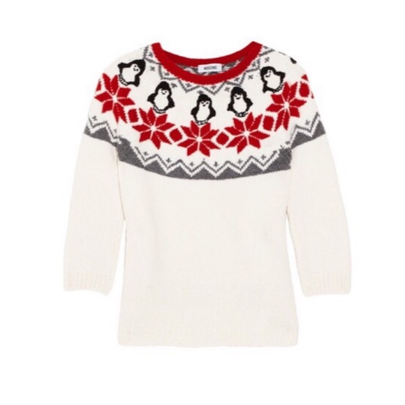 Moschino Sweaters - Moschino Penguin Holiday Christmas Sweater